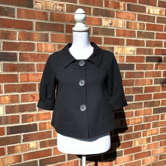 Theory Jackets & Blazers - 〰️theory〰️black cropped blazer